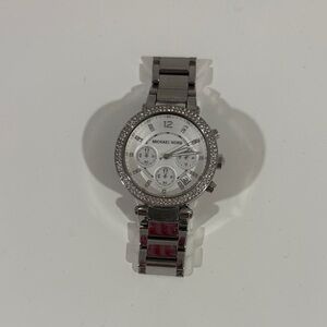 Michael Kors Silver Chronograph Women's Watch